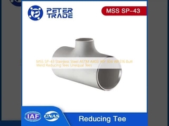 MSS SP-43 Thép không gỉ ASTM A403 WP 304 WP316 Butt Weld Reducing Tees